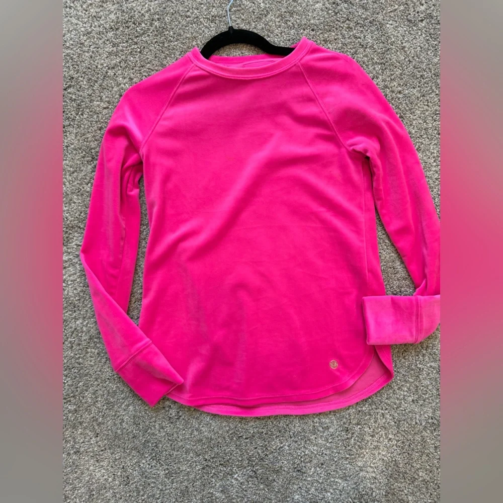Lilly Pulitzer Vibrant Pink Long Sleeve Tee - Picture 2 of 6